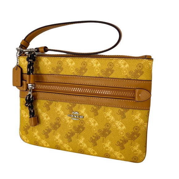 Coach Horse & Carriage Print Clutch Pouch